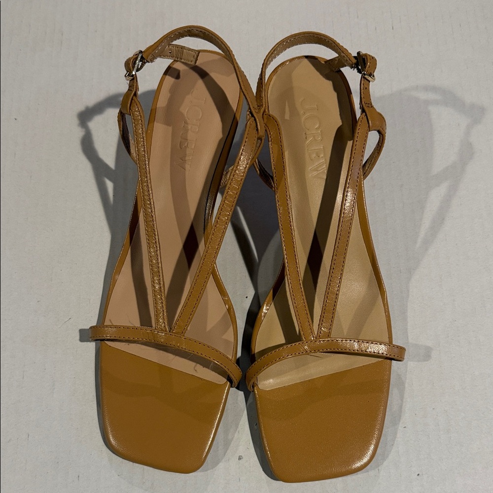 J. Crew Brown Strappy Sandals